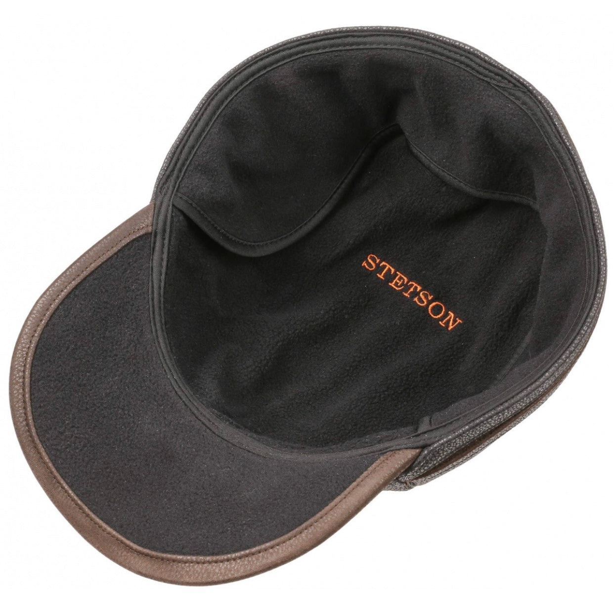 Stetson Byers Leather Cap - Black