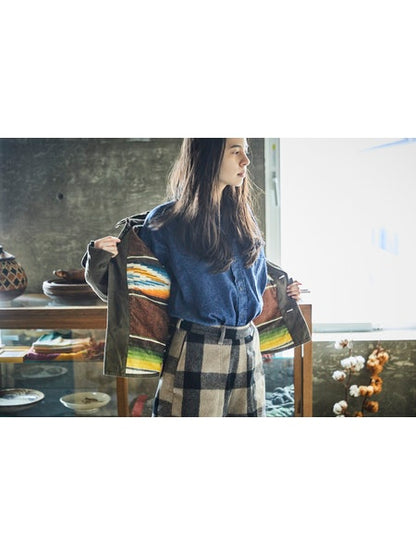 Orslow Mexican Lining Hunting Unisex Jacket - Coffee Brown