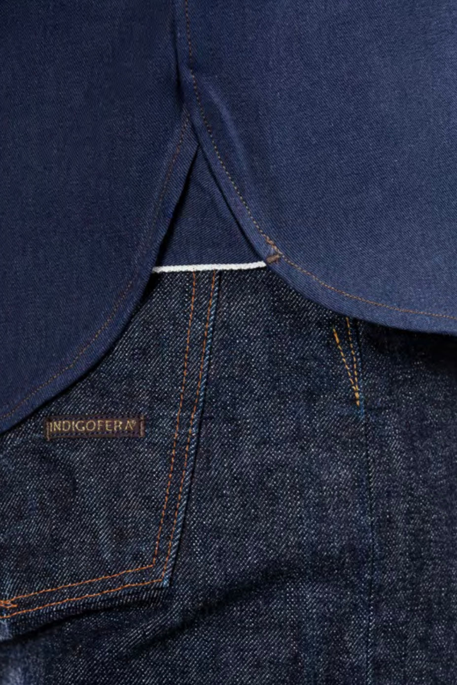 Indigofera Manolito Shirt Yambaru Selvage Denim- Indigo