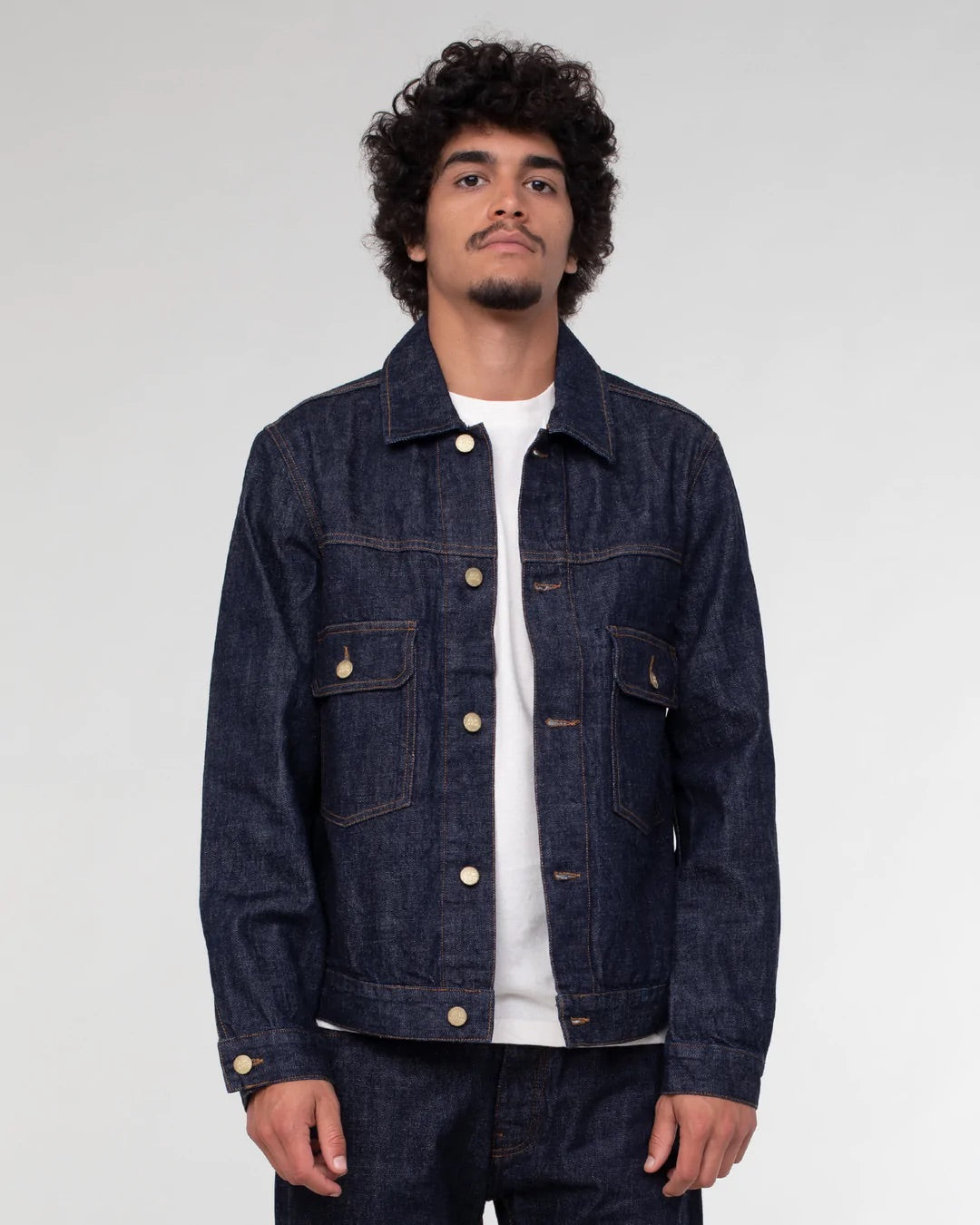 Eat Dust Type Dust 14oz Heavy Denim Jacket - Indigo