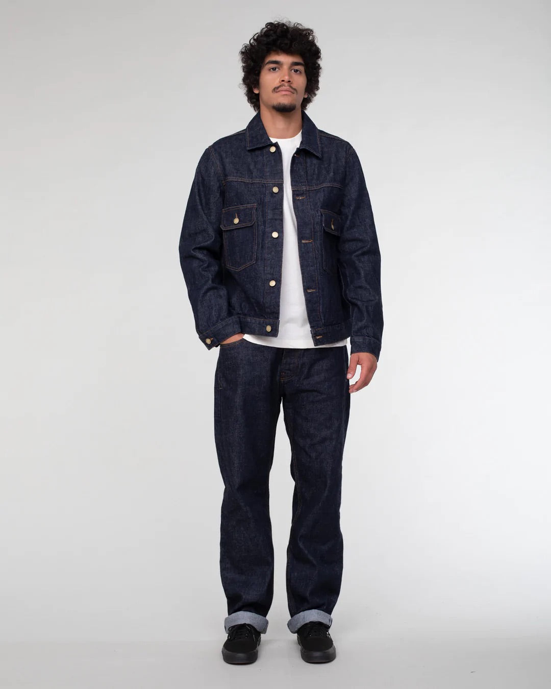 Eat Dust Type Dust 14oz Heavy Denim Jacket - Indigo