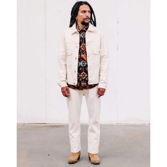 Eat Dust Type Dust Bull Denim Jacket - Natural