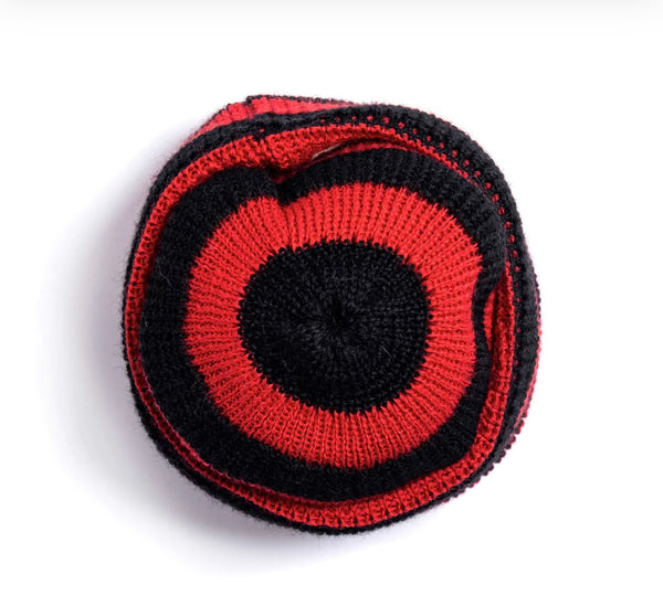 Heimat Jail House Mechanics Hat - Black/Safety Red