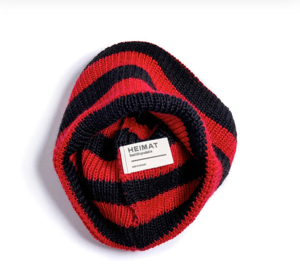 Heimat Jail House Mechanics Hat - Black/Safety Red