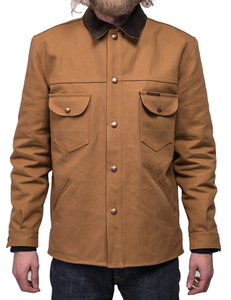 Indigofera Fargo Rider Blanket Lined Jacket - Beige Canvas