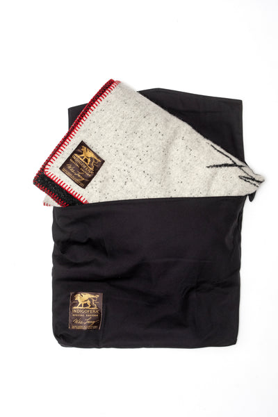 Indigofera "Unbridled" Wes Lang Blanket - Blk & Wht