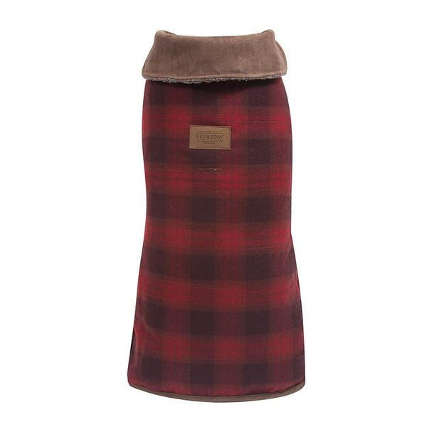 Pendleton Classic Plaid Check Dog Coat - Red Hombre