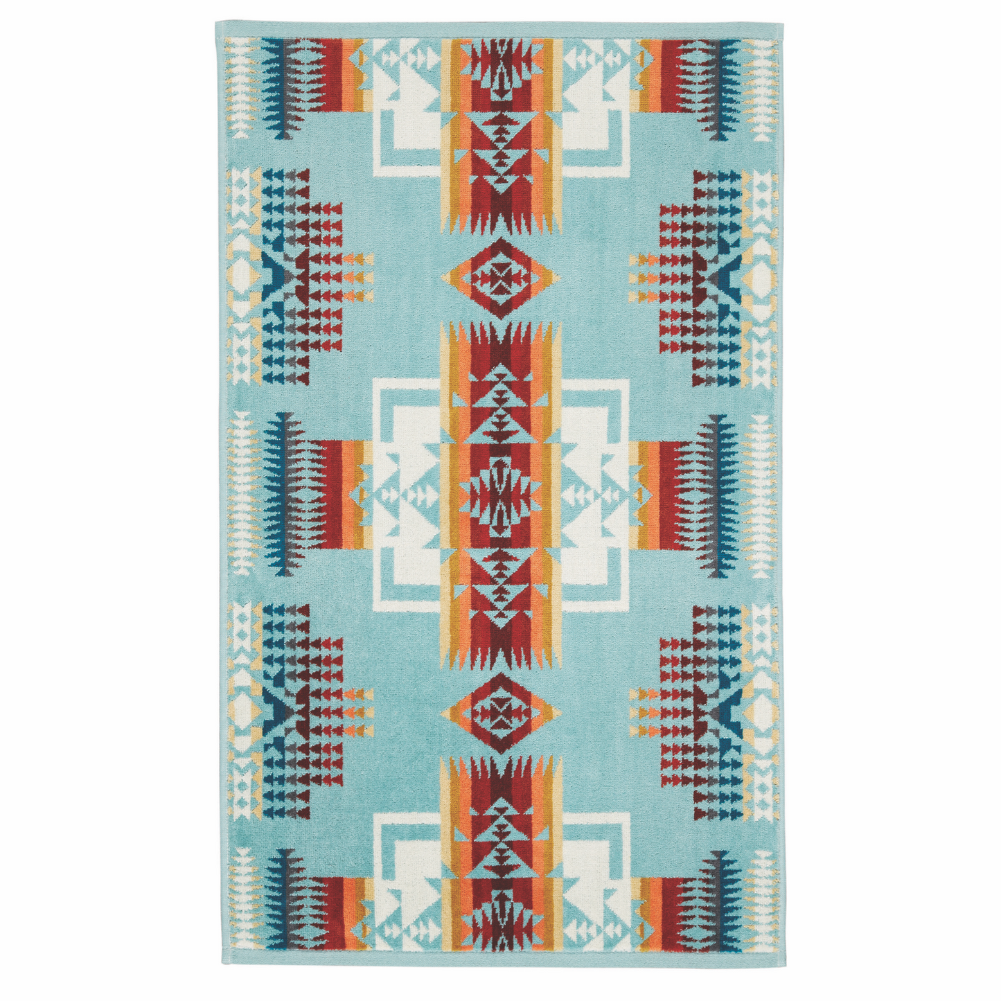 Pendleton JACQUARD HAND TOWEL, Aqua