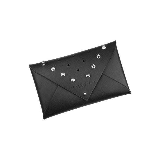 LEATHER ENVELOPE CLUTCH -  STUDDED SMALL, Purse, Nina Ullrich, Mr Mullan's General Store, [variant_title], [option1], [option2], [option3]. We recommend using the default value. Default value is: LEATHER ENVELOPE CLUTCH -  STUDDED SMALL - Mr Mullan's General Store