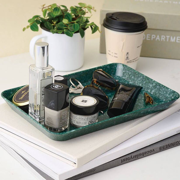 Hightide Small Marbled Desk Tray - Grey